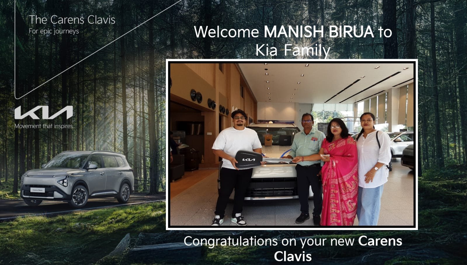 MANISH BIRUA - Utkal Kia Feedback